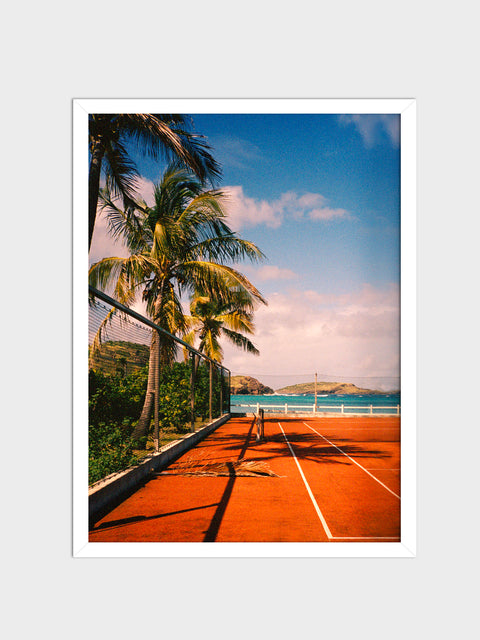 St Barth palm on court