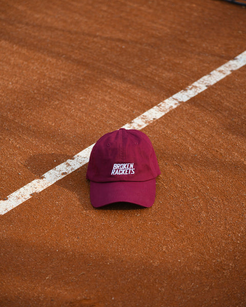 Broken Rackets Burgundy Cap