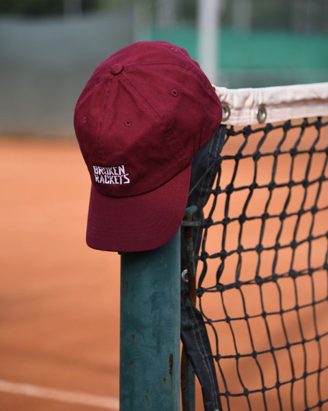 Broken Rackets Burgundy Cap