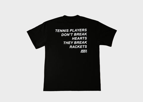 Broken Rackets Black Tee