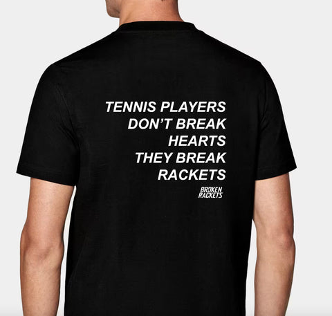 Broken Rackets Black Tee
