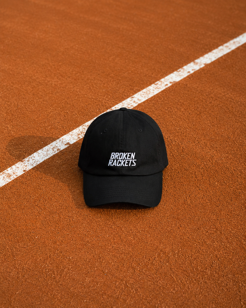 Broken Rackets Black Embroidered Cap